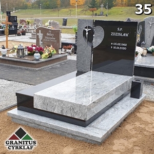 1 nagrobek podwójny nowoczesny